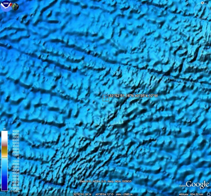 Curieuse formation, naturelle ? , océan atlantique, Etopo210