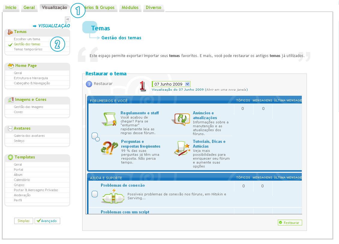 VOLTAR ANTIGO TEMA NO FÓRUM  Rest10