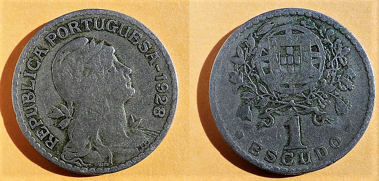 Portugal, 1 Escudo de 1928 00000036