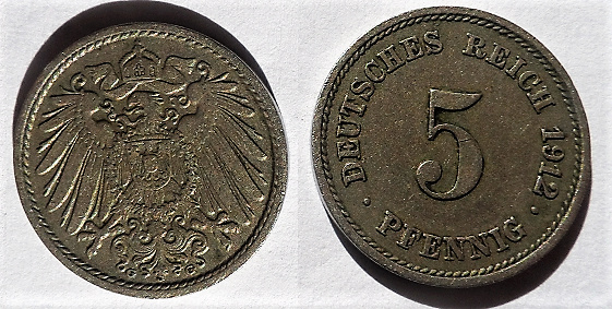 Alemania, 5 Peniques de 1912 00000038
