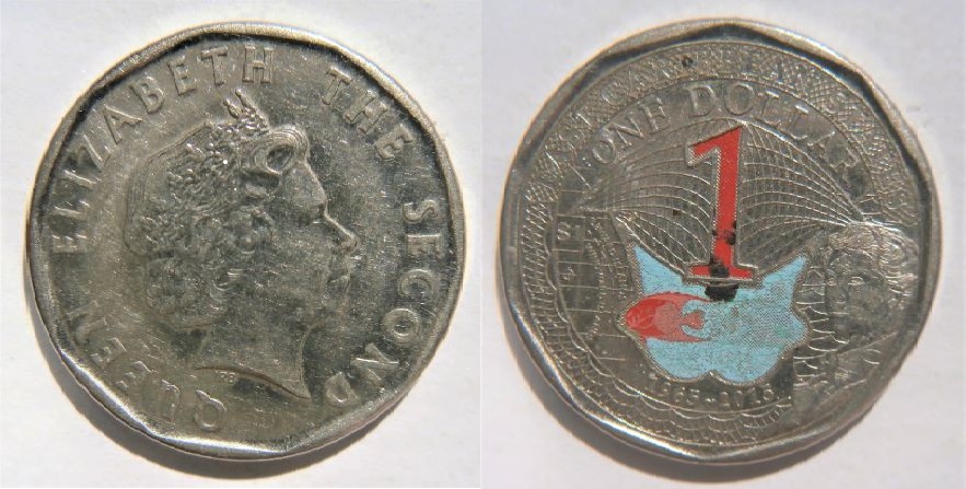 Estados del Caribe Oriental, 1 Dólar Isabel II de 2015   700_ea10