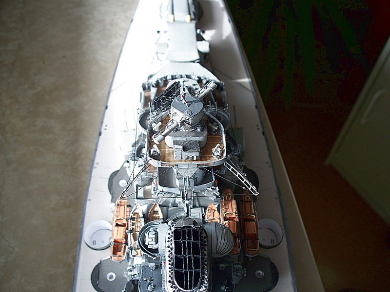 *wasser* - HMV Bismarck 1:250 Wasserlinienmodell - fast fertig Bismar26