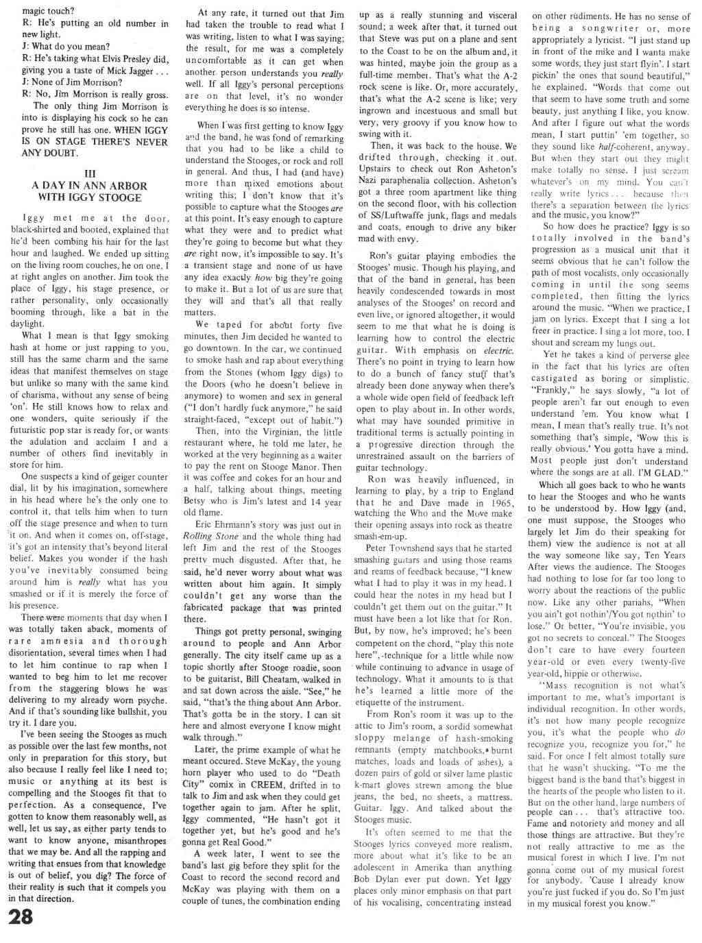 Stooges Article Zigzag 1970 Zigzag17