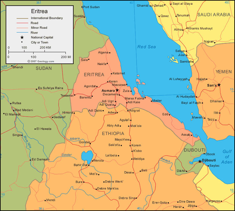 عواصم أعلام وخرائط دول العالم - صفحة 5 Eritre10