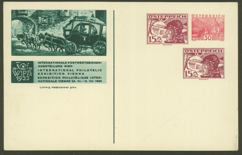 wipa - Privatganzsachen zur WIPA 1933 Fp_dre10