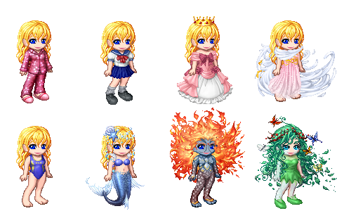 Concours pixel art #1 : Charset Girls110