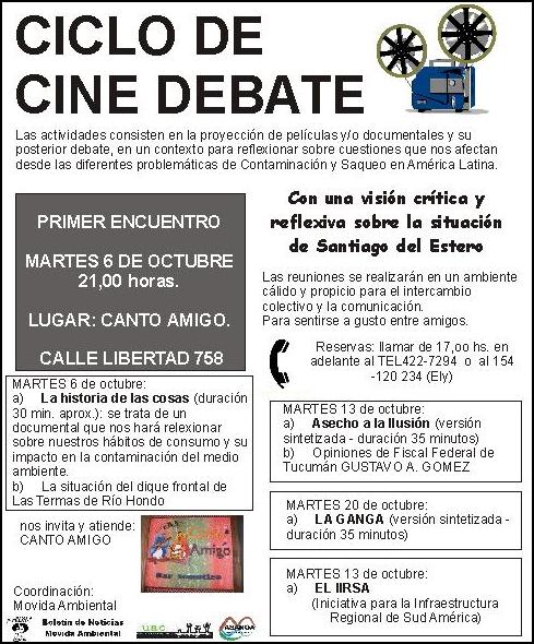 CICLO DE CINE DEBATE EN SANTIAGO! Cine10