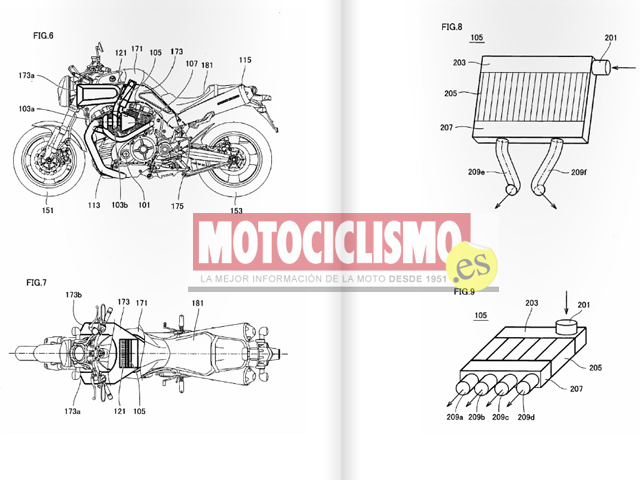 Turbo diesel inter cooler sur une moto : le brevet Yamaha Yamaha12