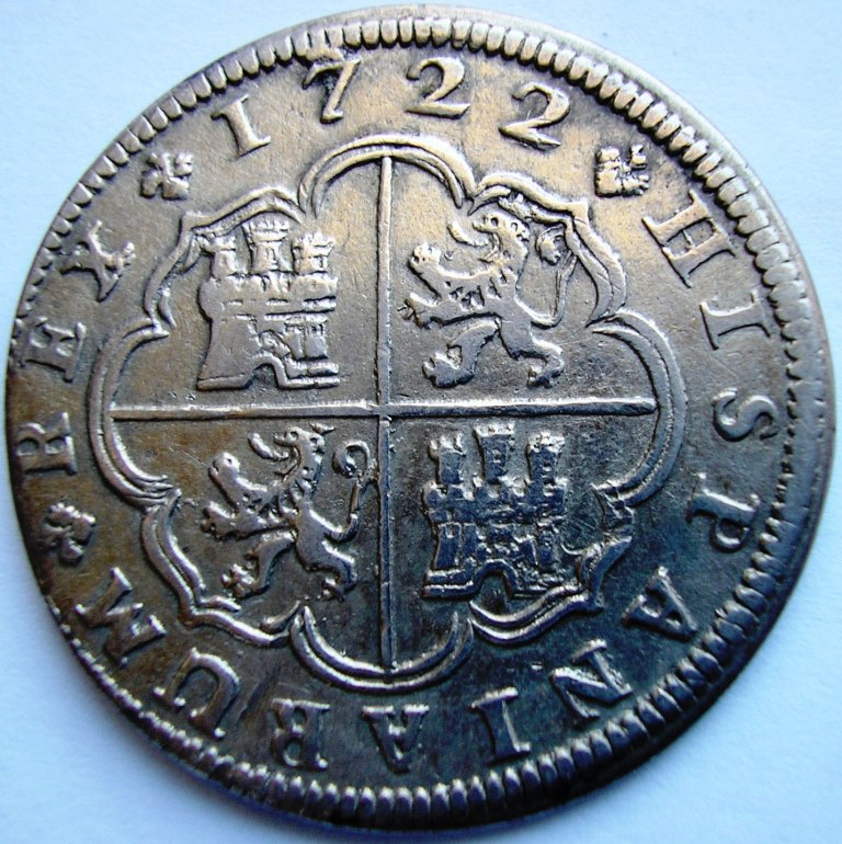 Felipe V Sevilla 2 reales 1725. F_v_2r15