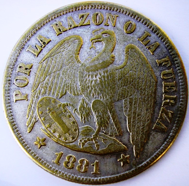 falso peso chileno 1881. Falsa_14