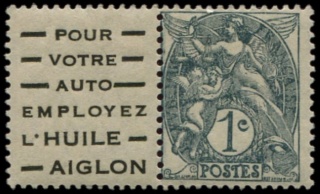 Semeuse bleue 30ct - N° 192 - Pub "Aiglon"  Vso14410