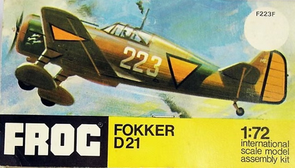 [FROG] 1/72 - FOKKER D.XXI  (VINTAGE)  (dxxi) Fokker12