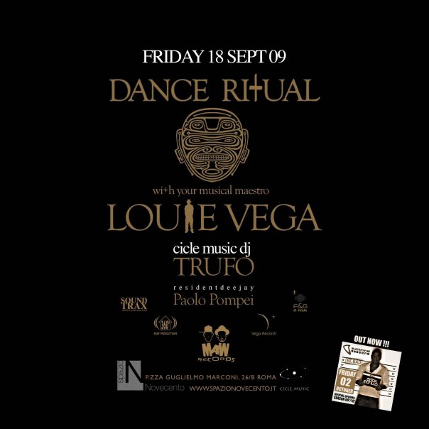 VENERDI 18 DANCE RITUAL@SPAZIONOVECENTO Feat. LOUIE VEGA 10735_10