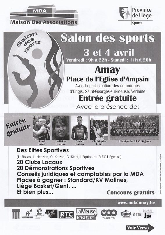 Salon des sports 3 et 4 avril, la société d'Amay expose Salon_10