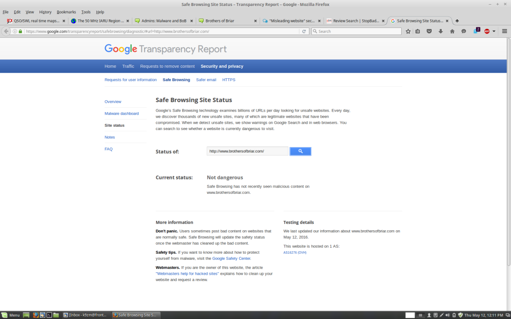 Suspicious activity Screen12