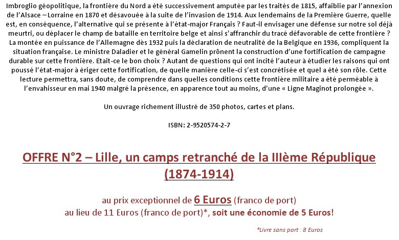 FORTIFICATION DU NORD - JULIEN DEPRET - OCCASION A SAISIR Dep_210
