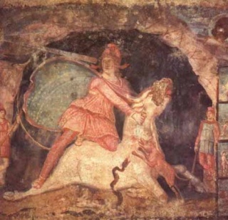 Mithra, dieu Perse Fresqu10