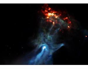 NASA muestra 'una mano gigante cósmica' Manona10