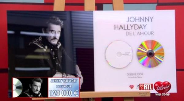 120.000 euros pour le Disque d'Or de Johnny Hallyday 98716610