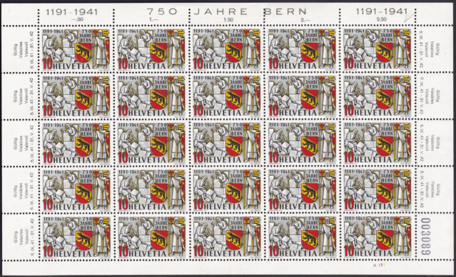 SBK 253  (Mi 398) 750 Jahre Bern - Seite 4 253_ti10