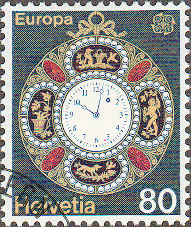 SBK 577 (Mi. 1074), EUROPA, Antike Taschenuhr 577_2_11