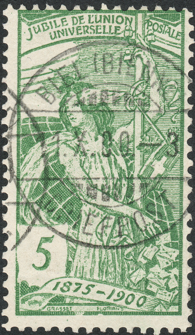 SBK 77B (Mi 71II) 5 Rp grün, 2. Platte 77b-3-12