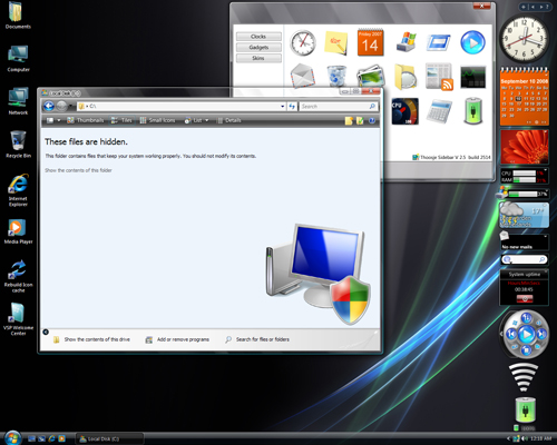 Windows XP İçin harika olağan ustu Vista Teması Aa26