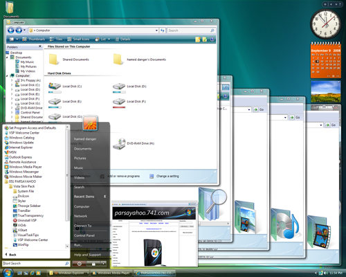 Windows XP İçin harika olağan ustu Vista Teması Cc18