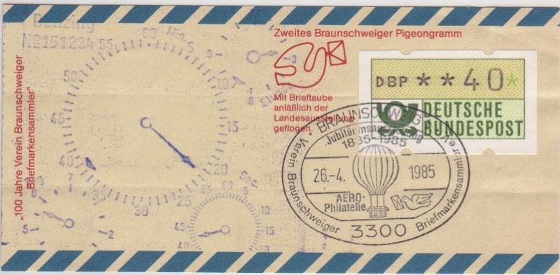 Österreich - Brieftaubenpost Brieft11