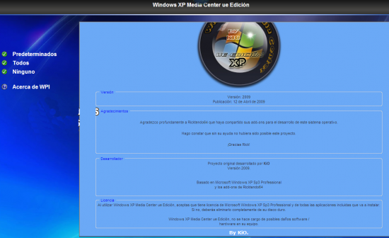 Windows XP Media Center Service Pack 3 Unattended Edition Español (2009) 09ee0d10