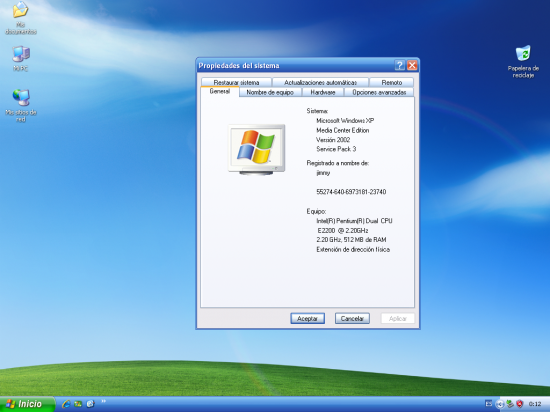 Windows XP Media Center Service Pack 3 Unattended Edition Español (2009) 86b83f10