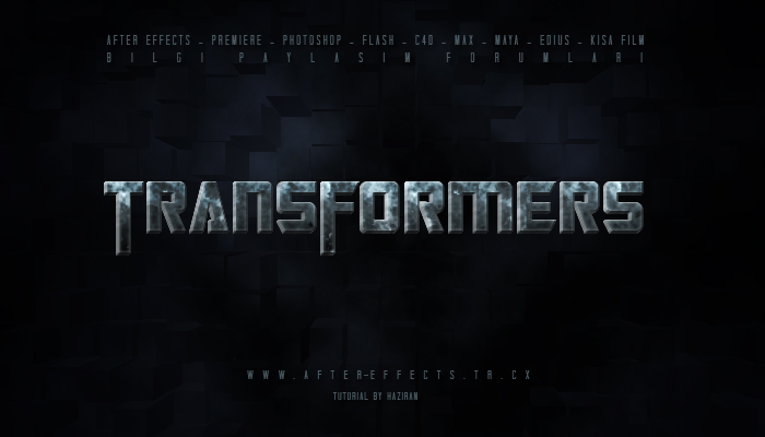 Transformers Yazı Efekti 20fina10