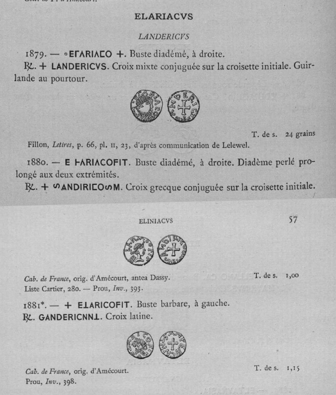 Trien méro d'Alleyrat (Elariaco) Corrèze (19), Landericvs monétaire ... Belfor15