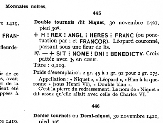 Henry V, Niquet ou Léopard de St Lô, vrai faux d'époque... Autres exemplaires à rechercher ! Lafaur11