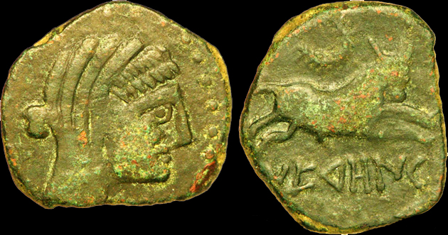 Bronze au taureau Neronken - Nédènes (oppidum de Montlaurès) Nzoron11