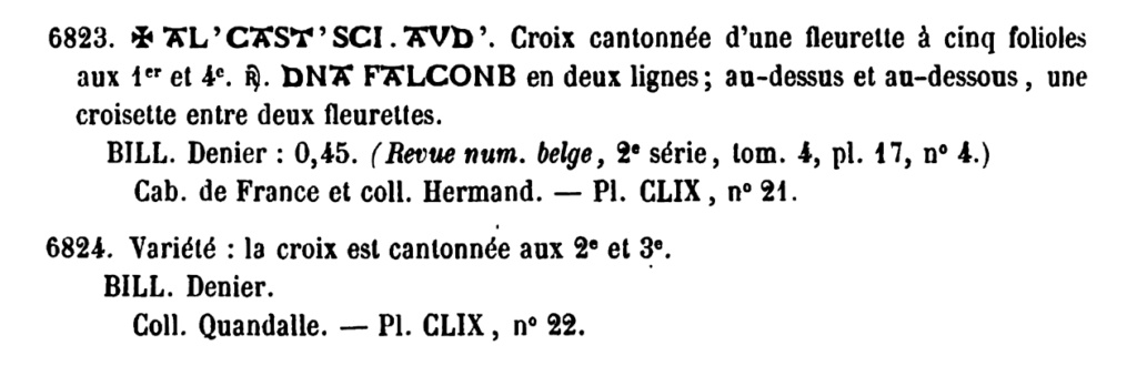 Obole d'Artois, Seigneurie de Fauquembergues pour Éléonore ... Pa_68210