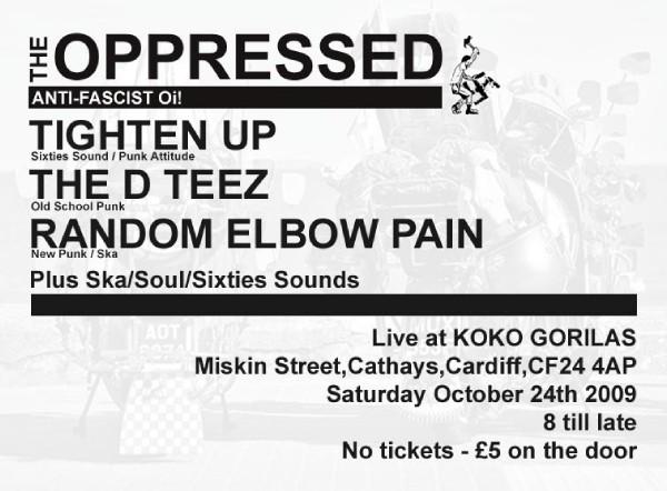 young ska punk band support The Oppressed (one off) live in Cardiff this saturday 24/10 L_2f8610