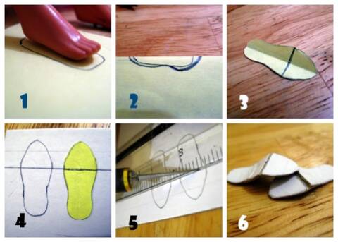 Tutorial: Como hacer zapatos para muñecas escala 1/6