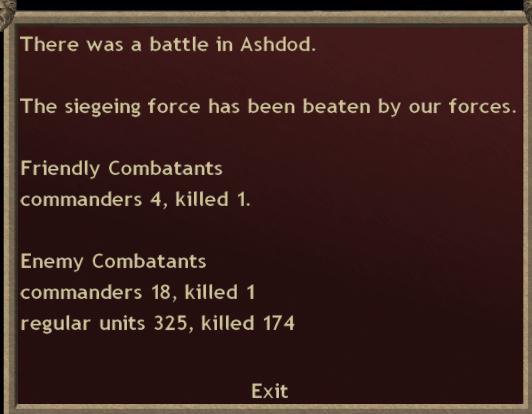 Turn 26.  The siege of ashdod has been lifted Turn2610