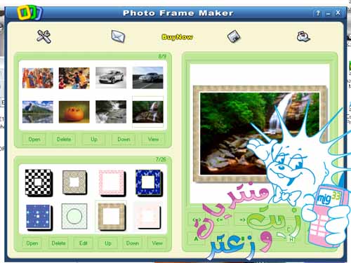 برنامج Photo Frame Maker  ويستخدم لي وضع تاثيرات روعة على الصور Ouuoou11