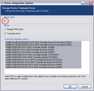 Method 3:  Installing SATA Hard Drive with Windows XP Nlite410