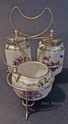 Eye candy - Crescent and Sons cruet set with violets - production year? Cresce10