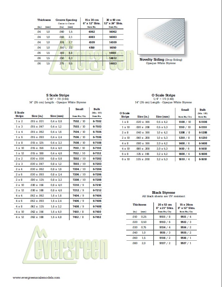 Catalogue Evergreen 1110