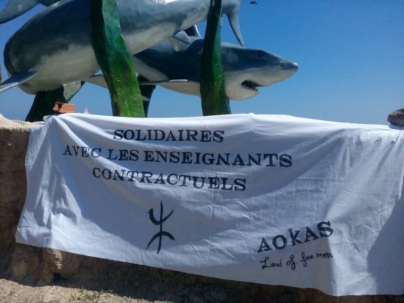 Rassemblement de Soutien aux enseignants contractuels à Aokas 119