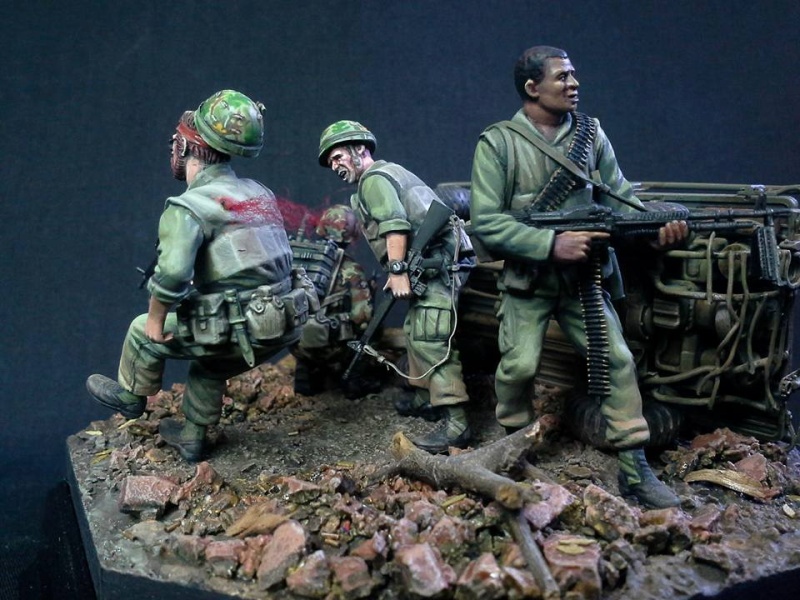 Diorama : "Mule ambush" 1/35 914