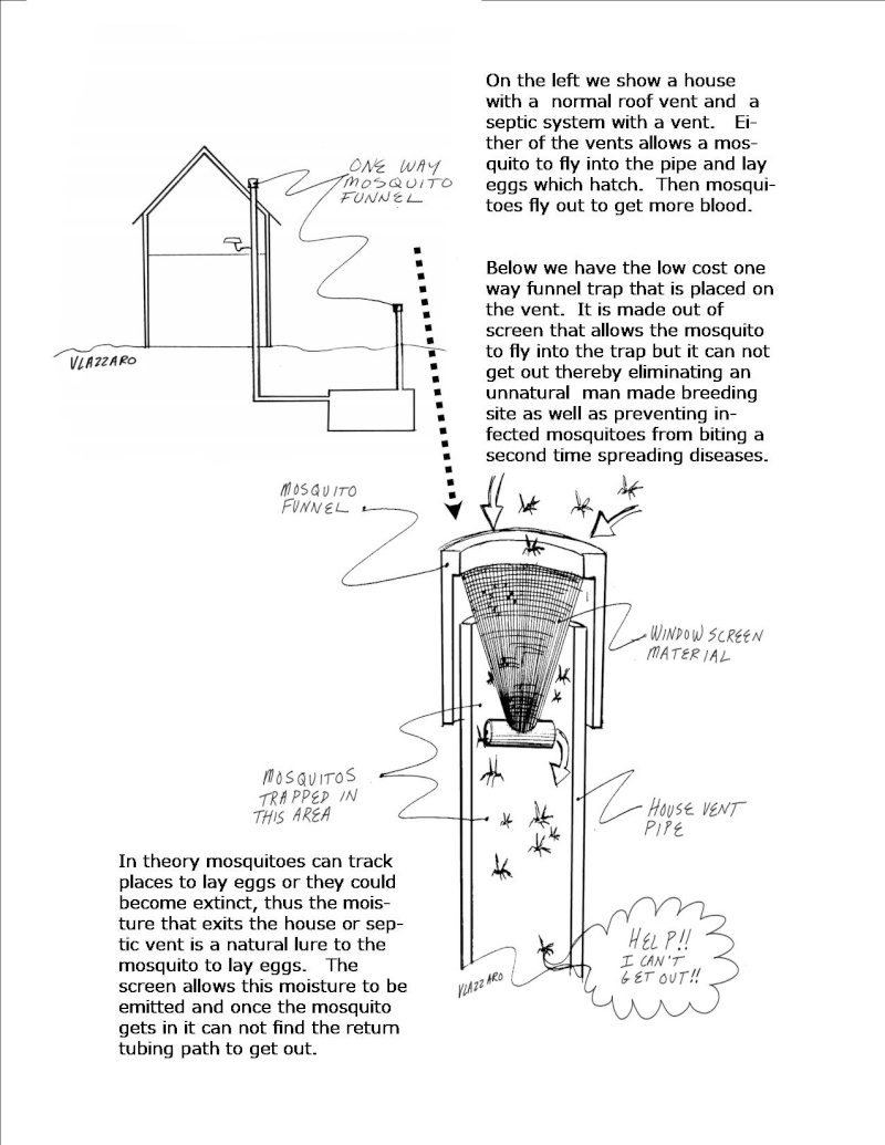 working on designing and testing a one way trap Mosqui10