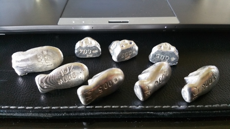 When hobbies collide - Bootleg Silver Ingots of Darth Vader and Stormtroopers 20160516