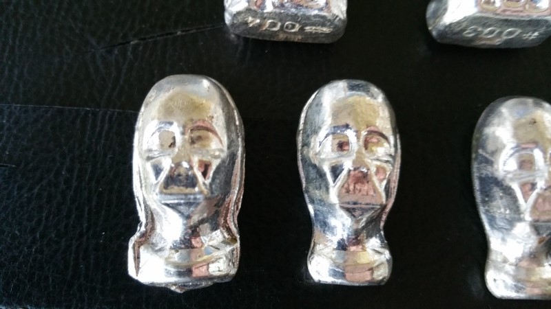 When hobbies collide - Bootleg Silver Ingots of Darth Vader and Stormtroopers Silver11