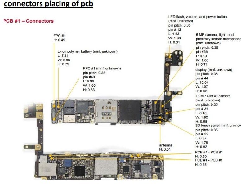 iPhone 6s schematics diagram مخطط ايفون 6 اس 410