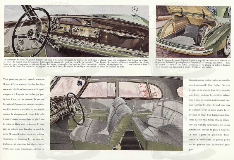 Catalogue de 1952 sur la Mercedes W186 300 berline & cabriolet 300_1918